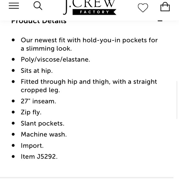 Jcrew factory slim pants size 12 - Picture 6 of 7